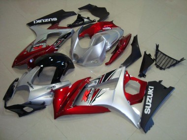 Beste GSXR 1000 K7 2007-2008 Verkleidungen - Rot Schwarz Silber