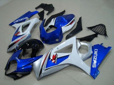 Beste GSXR 1000 K7 2007-2008 Verkleidungen - Weiß Blau