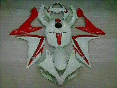 Beste R1 2007-2008 Verkleidungen - Weiß Rot