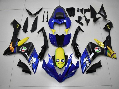 Beste R1 2007-2008 Verkleidungen - Blau Hai