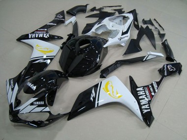 Beste R1 2007-2008 Verkleidungen - Schwarz Weißer Dolphin