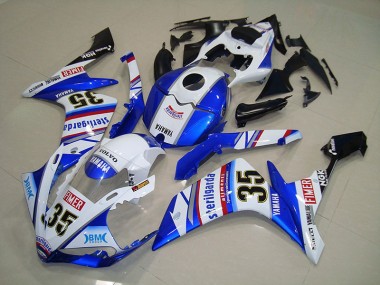Beste R1 2007-2008 Verkleidungen - Blau Aufkleber