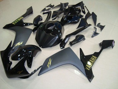 Beste R1 2007-2008 Verkleidungen - Matt Schwarz Gold