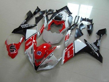 Beste R1 2007-2008 Verkleidungen - Rot Weiß Aufkleber