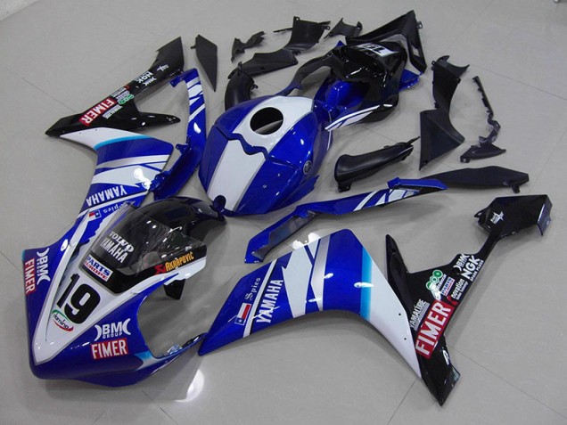 Beste R1 2007-2008 Verkleidungen - Weiß Blau Beste R1 2007-2008 Verkleidungen - Weiß Blau