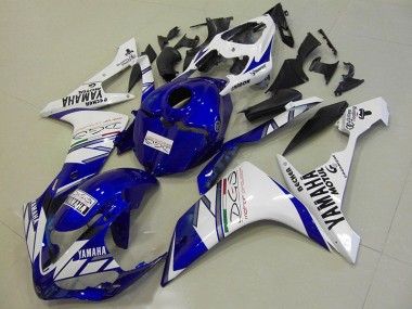 Beste R1 2007-2008 Verkleidungen - Weiß Blau Tri Colour