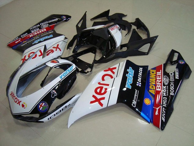 Beste Ducati 848 1098 1198 2007-2014 Verkleidungen - Schwarz Xerox Beste Ducati 848 1098 1198 2007-2014 Verkleidungen - Schwarz Xerox