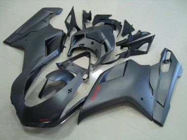 Beste Ducati 848 1098 1198 2007-2014 Verkleidungen - Matt Schwarz