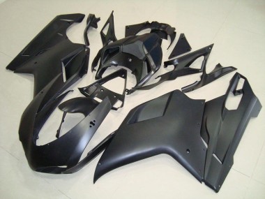 Beste Ducati 848 1098 1198 2007-2014 Verkleidungen - Matt Schwarz ohne Aufkleber