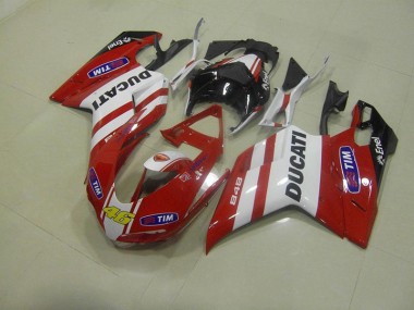 Beste Ducati 848 1098 1198 2007-2014 Verkleidungen - Rot 46