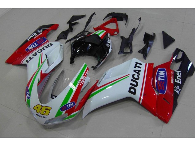 Beste Ducati 848 1098 1198 2007-2014 Verkleidungen - Rot Weiß Gelb 46 Beste Ducati 848 1098 1198 2007-2014 Verkleidungen - Rot Weiß Gelb 46