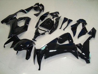 Beste ZX10R 2008-2010 Verkleidungen - Glänzend Schwarz