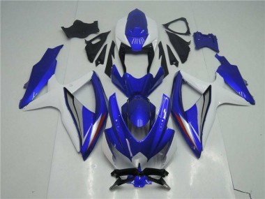 Beste GSXR 600 / 750 K8 2008-2010 Verkleidungen Komplett Sets - Blau Weiß
