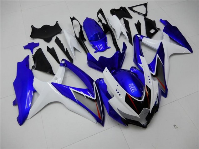 Beste GSXR 600 / 750 K8 2008-2010 Verkleidungen - Weiß Blau Beste GSXR 600 / 750 K8 2008-2010 Verkleidungen - Weiß Blau