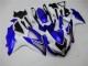 Beste GSXR 600 / 750 K8 2008-2010 Verkleidungen - Weiß Blau Beste GSXR 600 / 750 K8 2008-2010 Verkleidungen - Weiß Blau