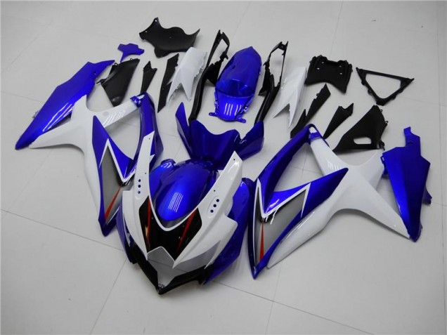 Beste GSXR 600 / 750 K8 2008-2010 Verkleidungen - Weiß Blau Beste GSXR 600 / 750 K8 2008-2010 Verkleidungen - Weiß Blau