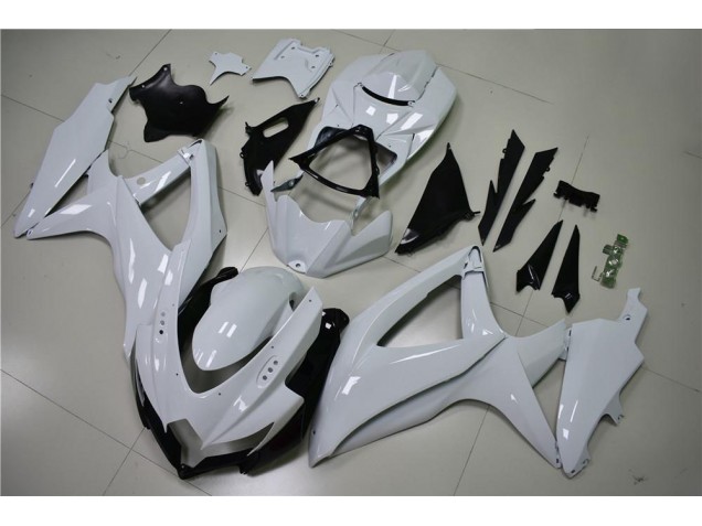 Beste GSXR 600 / 750 K8 2008-2010 Verkleidungen - Glänzend Weiß Beste GSXR 600 / 750 K8 2008-2010 Verkleidungen - Glänzend Weiß