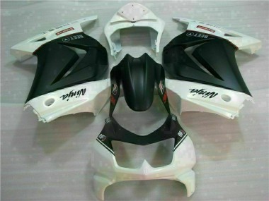 Beste EX250 2008-2012 Verkleidungen - Weiß Schwarz Ninja 3M