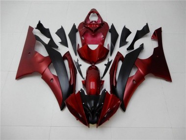 Beste R6 2008-2016 Verkleidungen - Rot Schwarz
