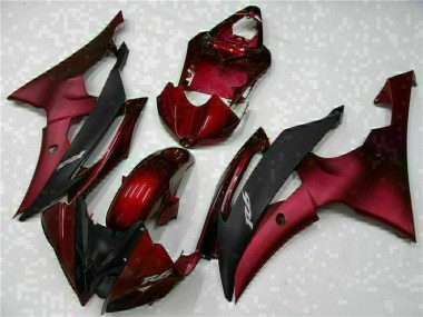 Beste R6 2008-2016 Vollverkleidung - Rot Schwarz