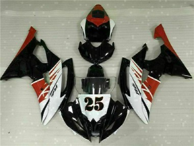 Beste R6 2008-2016 Vollverkleidung - Weiß Schwarz