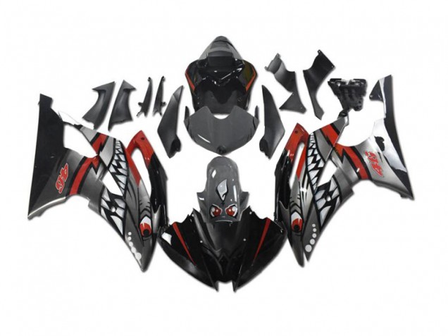 Beste R6 2008-2016 Verkleidungen - Graues Rot Hai Beste R6 2008-2016 Verkleidungen - Graues Rot Hai