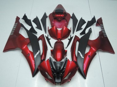 Beste R6 2008-2016 Verkleidungen - Candy Rot und Schwarz