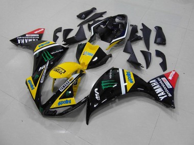 Beste R1 2009-2011 Verkleidung - Gelb Schwarz Monster