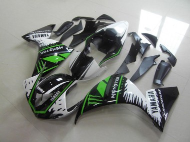 Beste R1 2009-2011 Verkleidungen - Weiß Grün Monster