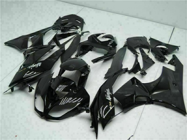 Beste ZX6R 2009-2012 Verkleidungen - Schwarz Weiß Ninja 636 Beste ZX6R 2009-2012 Verkleidungen - Schwarz Weiß Ninja 636