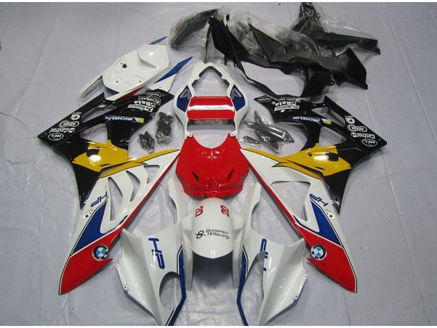 Beste S1000RR 2009-2014 Verkleidungen - Rot Weiß Gelb Beste S1000RR 2009-2014 Verkleidungen - Rot Weiß Gelb