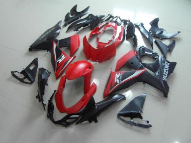 Beste GSXR 1000 K9 2009-2016 Verkleidungen - Mattrotschwarz