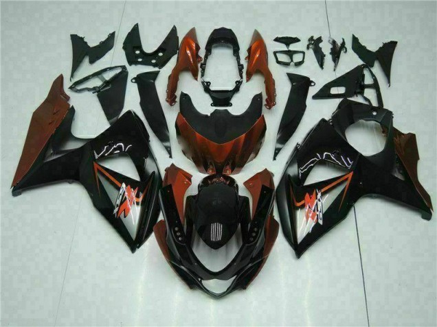 Beste GSXR 1000 K9 2009-2016 Verkleidungen - Braun Schwarz Beste GSXR 1000 K9 2009-2016 Verkleidungen - Braun Schwarz