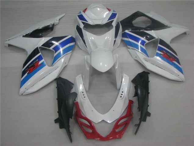 Beste GSXR 1000 K9 2009-2016 Verkleidungen - Weiß Blau Beste GSXR 1000 K9 2009-2016 Verkleidungen - Weiß Blau