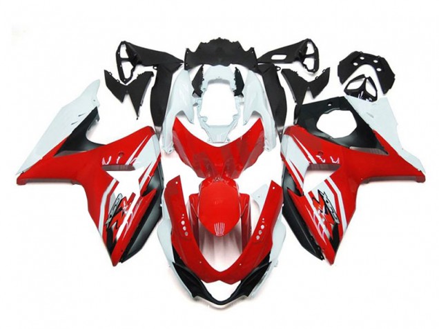Beste GSXR 1000 K9 2009-2016 Verkleidungen - Rot Weiß Schwarz Beste GSXR 1000 K9 2009-2016 Verkleidungen - Rot Weiß Schwarz