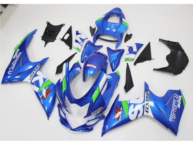 Beste GSXR 600 / 750 K11 2011-2024 Verkleidungen - Blau Weiß Grün Beste GSXR 600 / 750 K11 2011-2024 Verkleidungen - Blau Weiß Grün