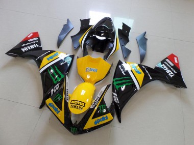 Beste R1 2012-2014 Verkleidung - Gelb Schwarz Monster