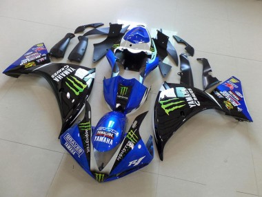 Beste R1 2012-2014 Verkleidungen - BlauSchwarz Monster