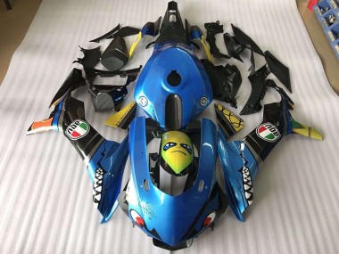 Beste R1 2015-2019 Verkleidungen - Blau Hai